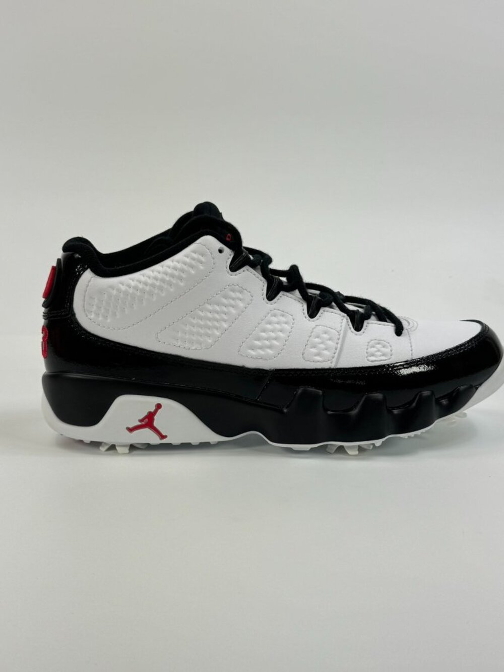 Air Jordan 9 Low Golf 'White Black True Red' FJ5934-100 size 8.5 READ